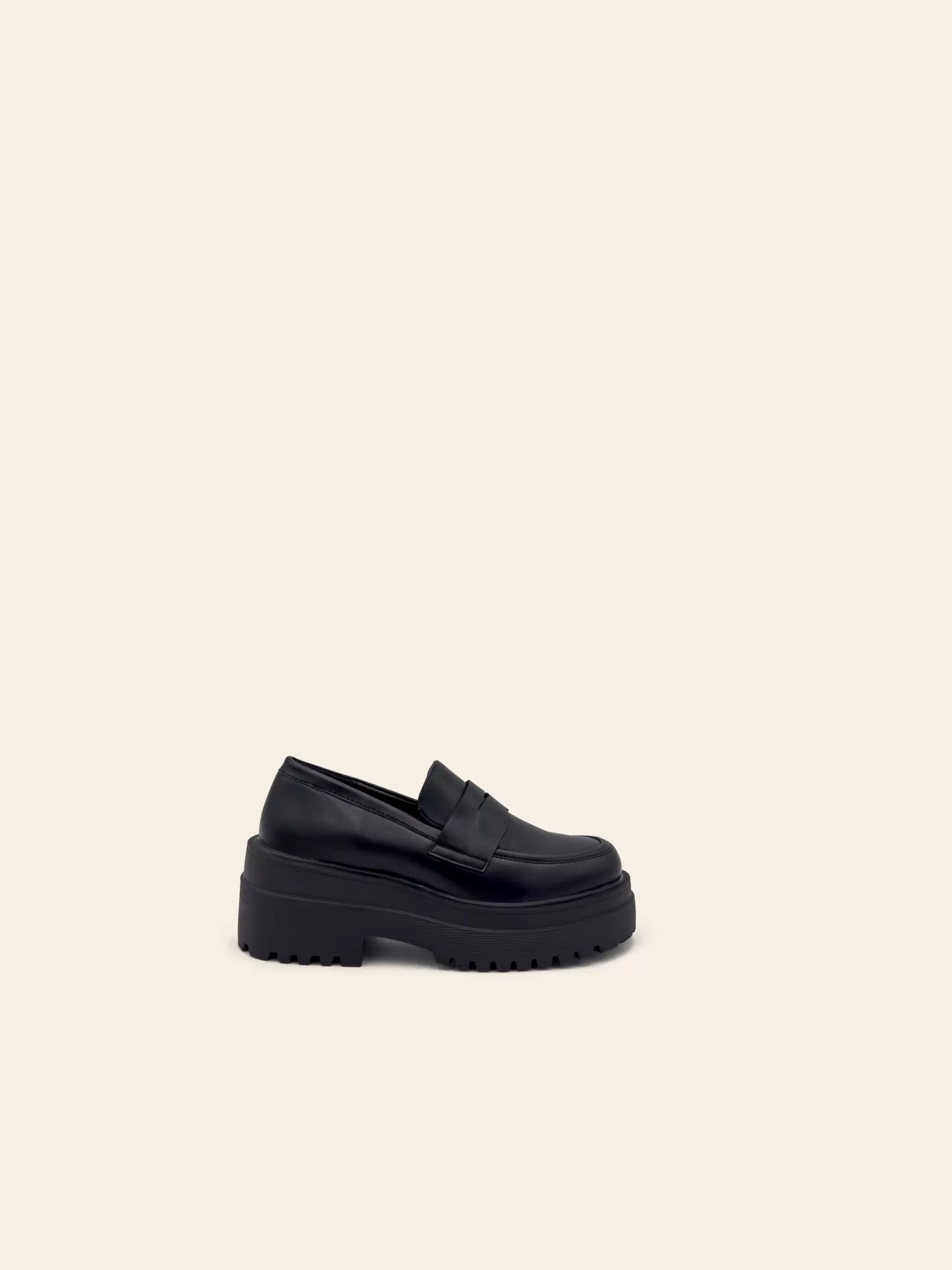 Sale CASSY Noah - Mocassins Epais Noirs Style Retro